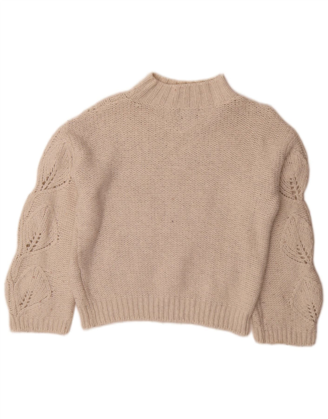 Maglione maglione a collo alto da donna Massimo Dutti UK 4 XS bianco sporco