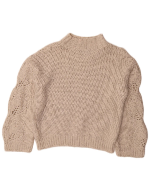Maglione maglione a collo alto da donna Massimo Dutti UK 4 XS bianco sporco