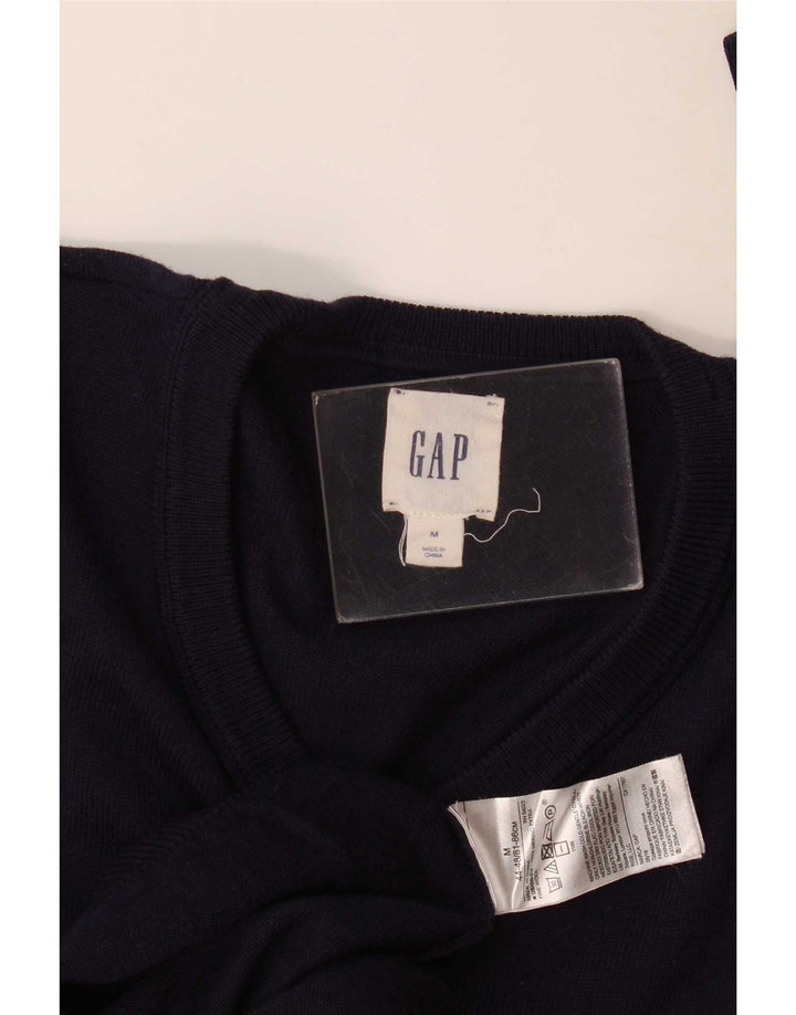 Maglione da uomo Gap con scollo a V, lana merino media blu navy