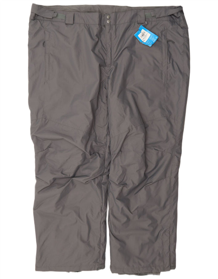 Pantaloni da sci da uomo Columbia 4XL nylon grigio