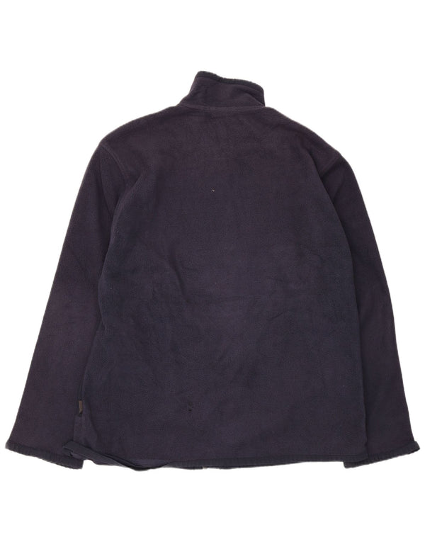 Giacca in pile da uomo Adidas UK 42/44 grande poliestere blu navy