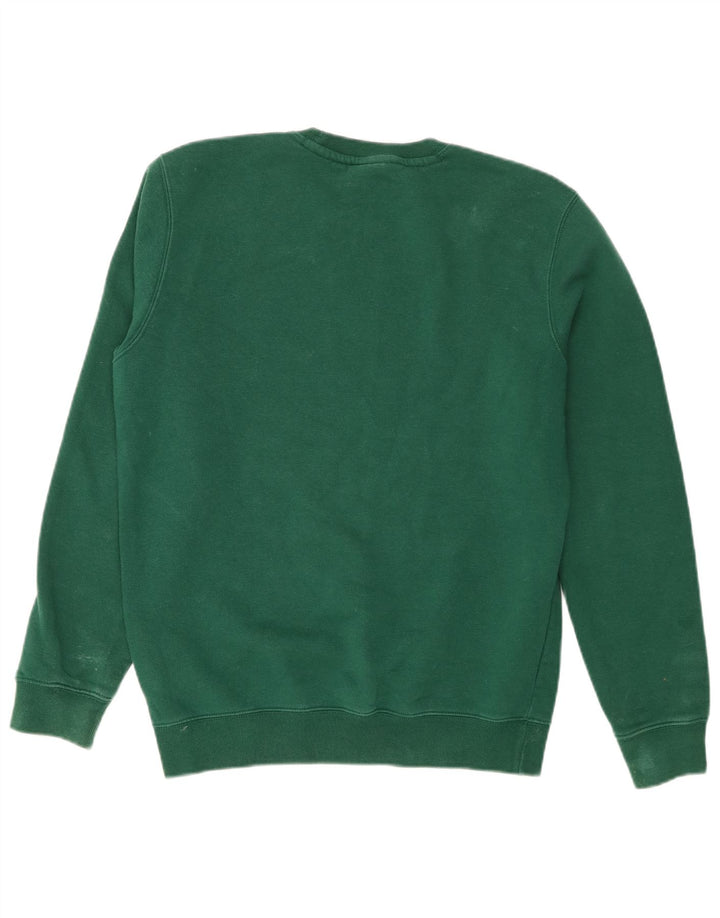 Felpa grafica da uomo Champion, maglione, cotone verde medio