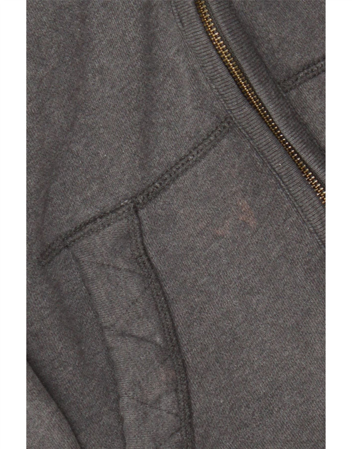Felpa con cappuccio e zip da uomo Fat Face XS in cotone grigio