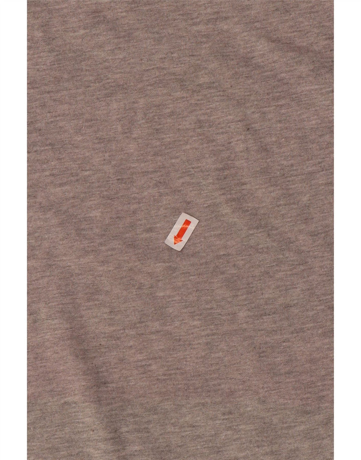 T-shirt da donna Adidas Top UK 12/14 cotone grigio medio