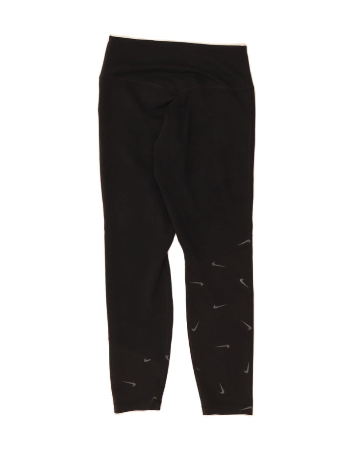NIKE Womens Dri Fit Capri Leggings UK 4 XS Black Polyester Vintage Nike and Second-Hand Nike from Messina Hembry 