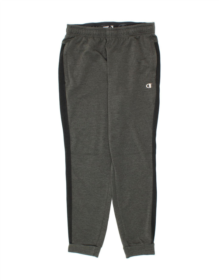 CHAMPION Mens Tracksuit Trousers Joggers Medium  Grey Colourblock Vintage Champion and Second-Hand Champion from Messina Hembry 