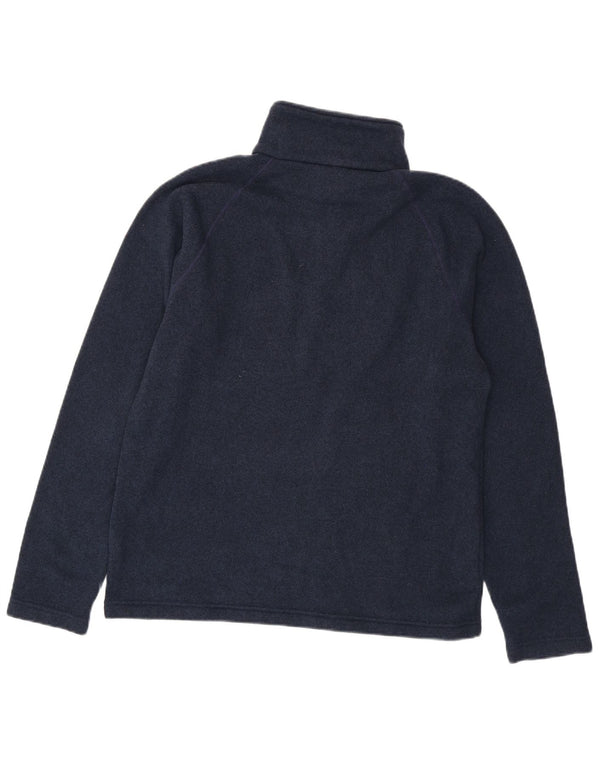 THE NORTH FACE Felpa da uomo con collo con zip, maglione grande blu navy screziato