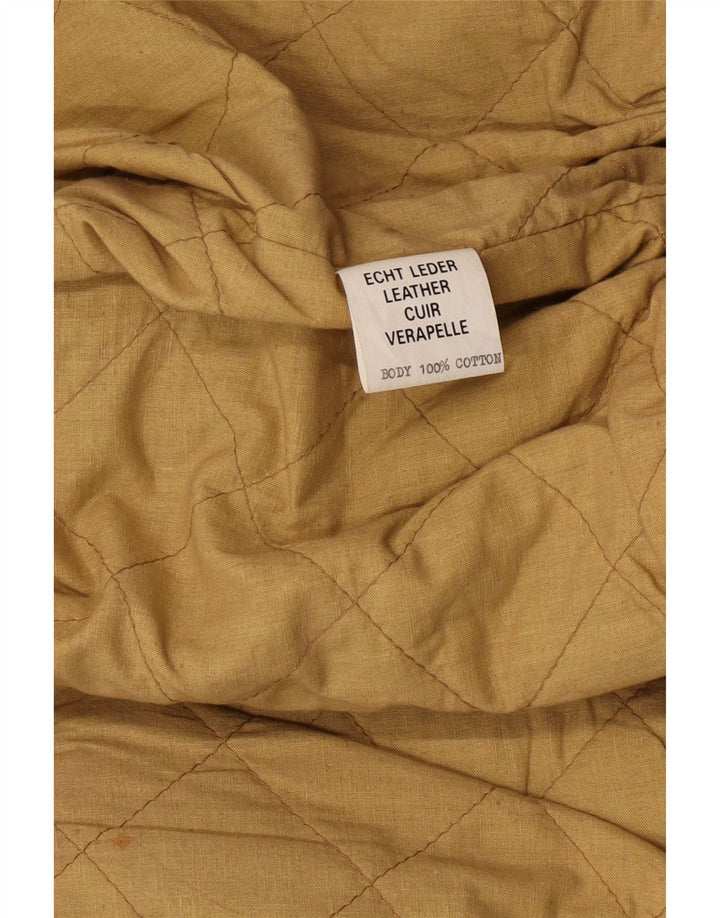 Giacca in pelle da uomo VINTAGE UK 38 Pelle marrone medio