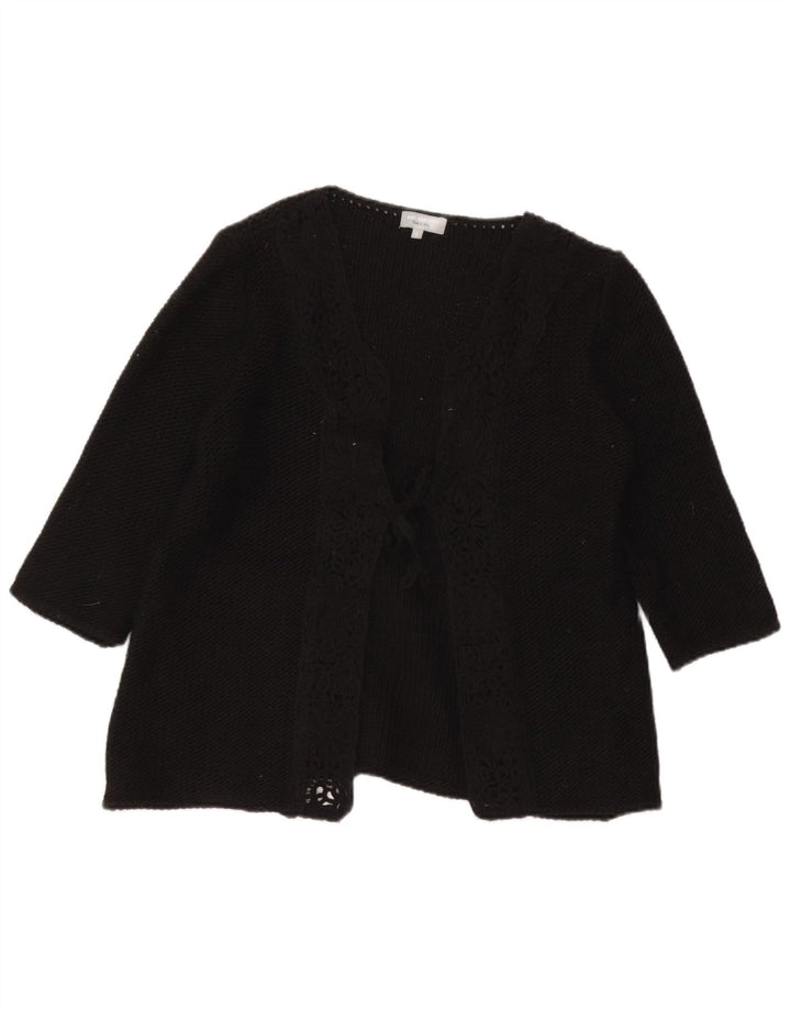Maglione cardigan Marks & Spencer da donna Per Una UK 16 grande nero