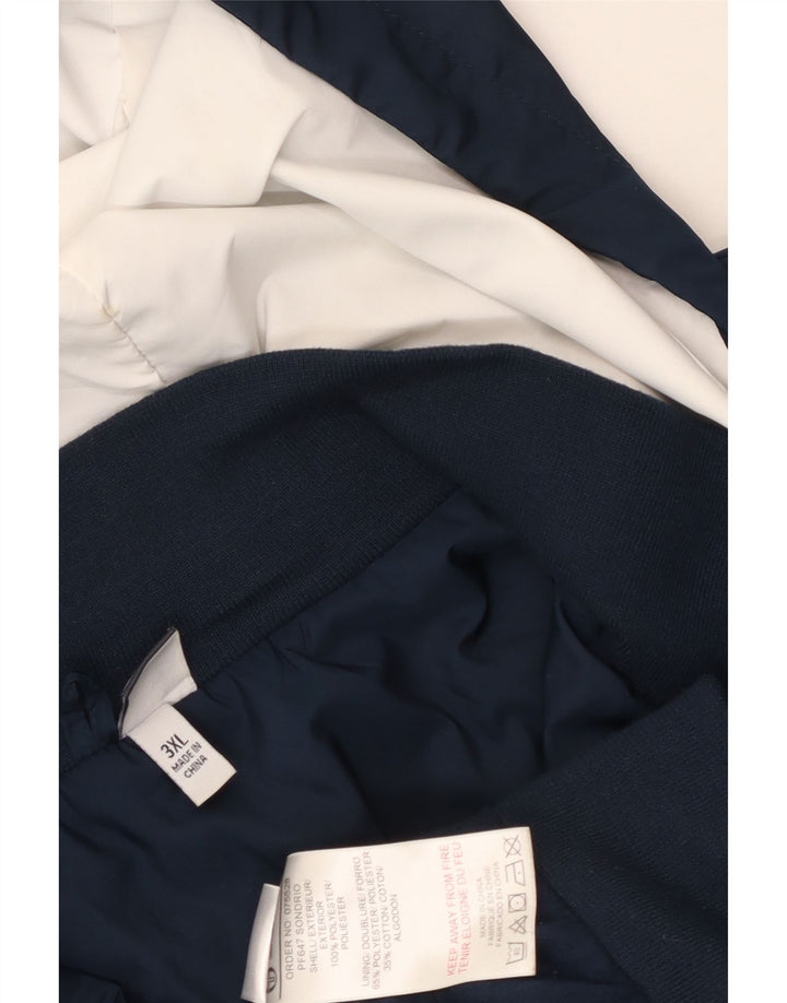 Giacca da uomo con cappuccio Sergio Tacchini 3XL poliestere blu navy