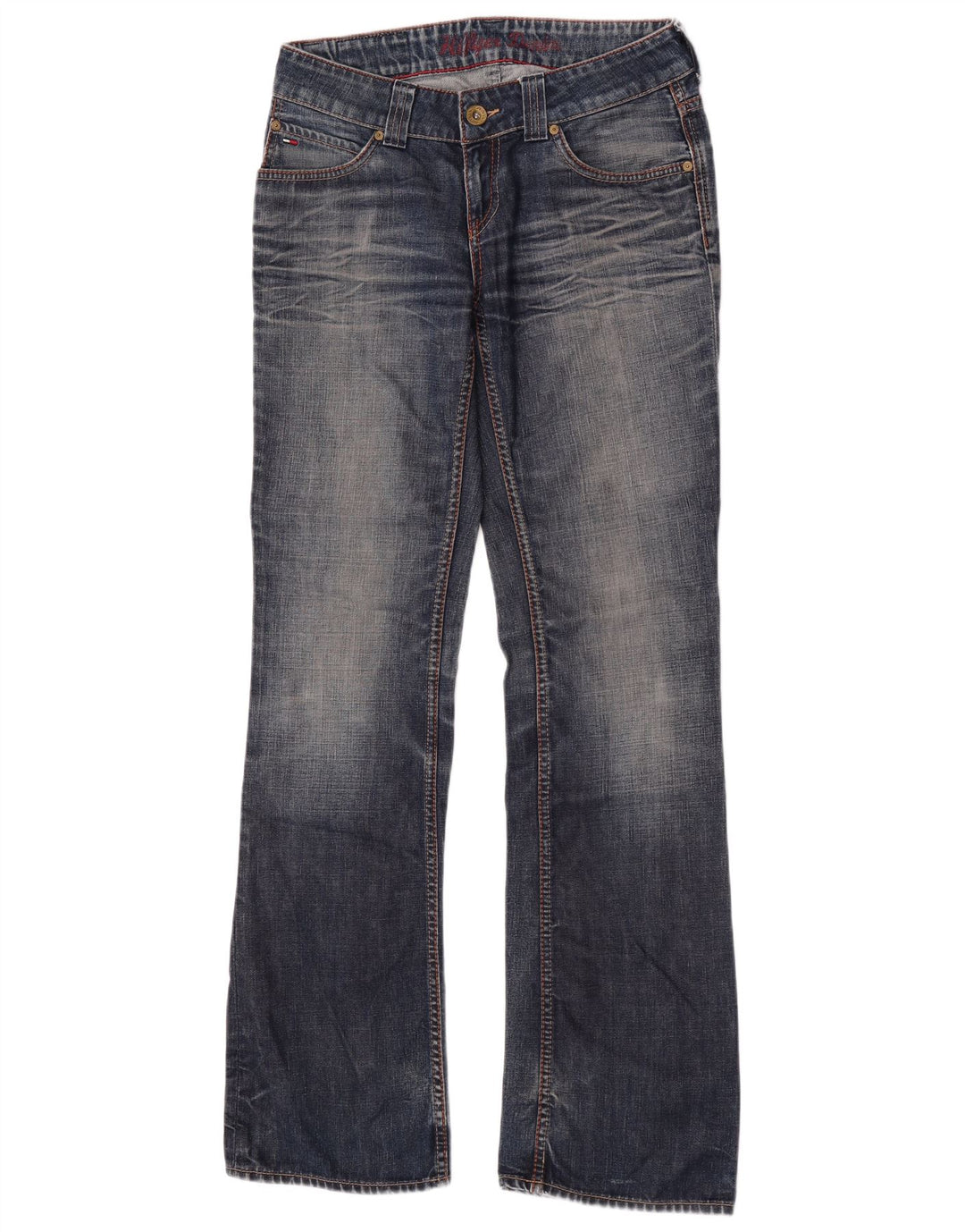 Jeans bootcut da donna Tommy Hilfiger W28 L34 cotone blu