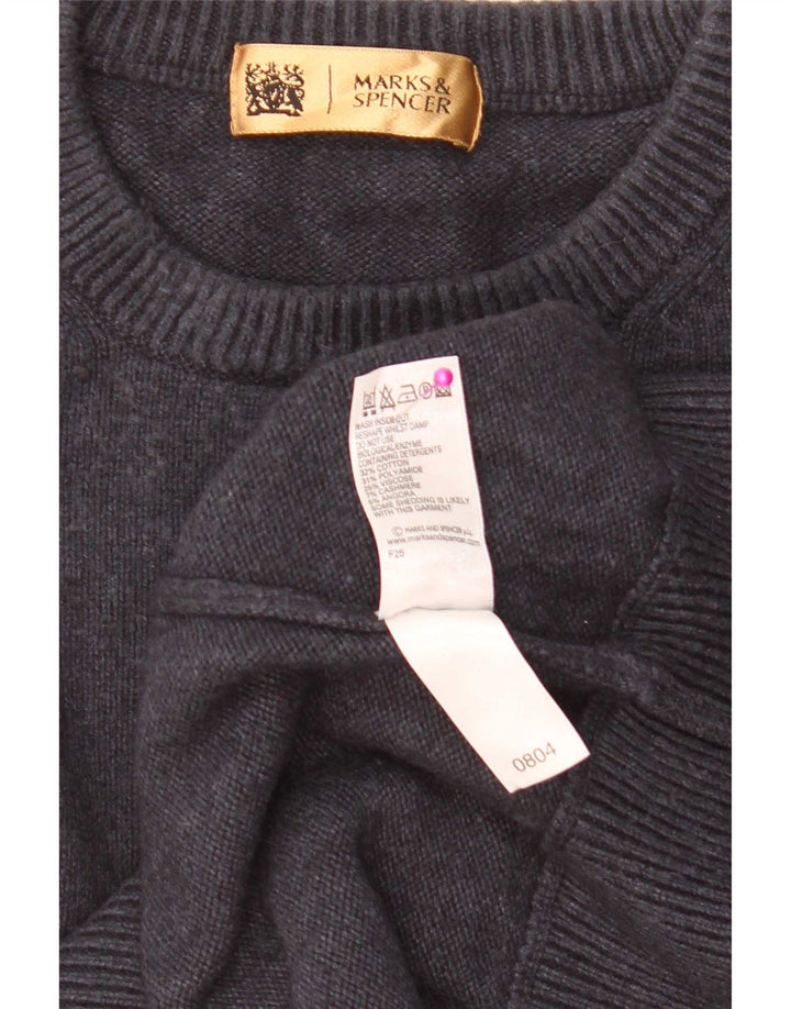 Maglione maglione girocollo da uomo Marks & Spencer XL cotone blu navy