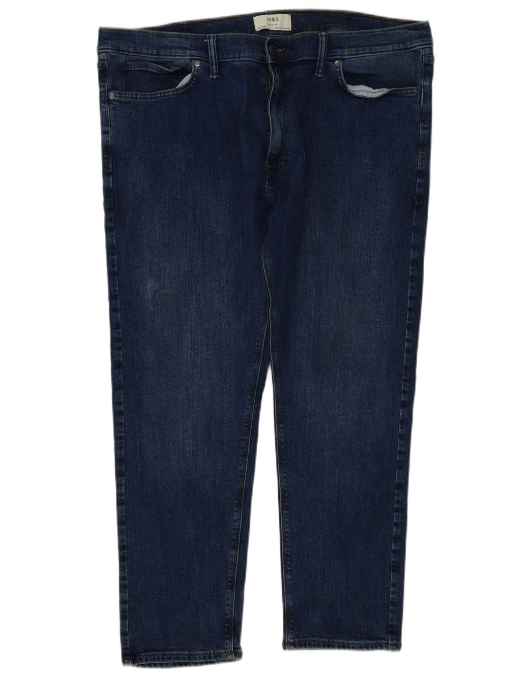 Jeans slim da uomo Marks & Spencer W40 L29 cotone blu