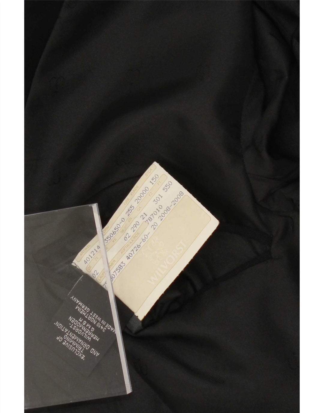 Giacca blazer da uomo a 1 bottone Wilvorst UK 38 lana nera media
