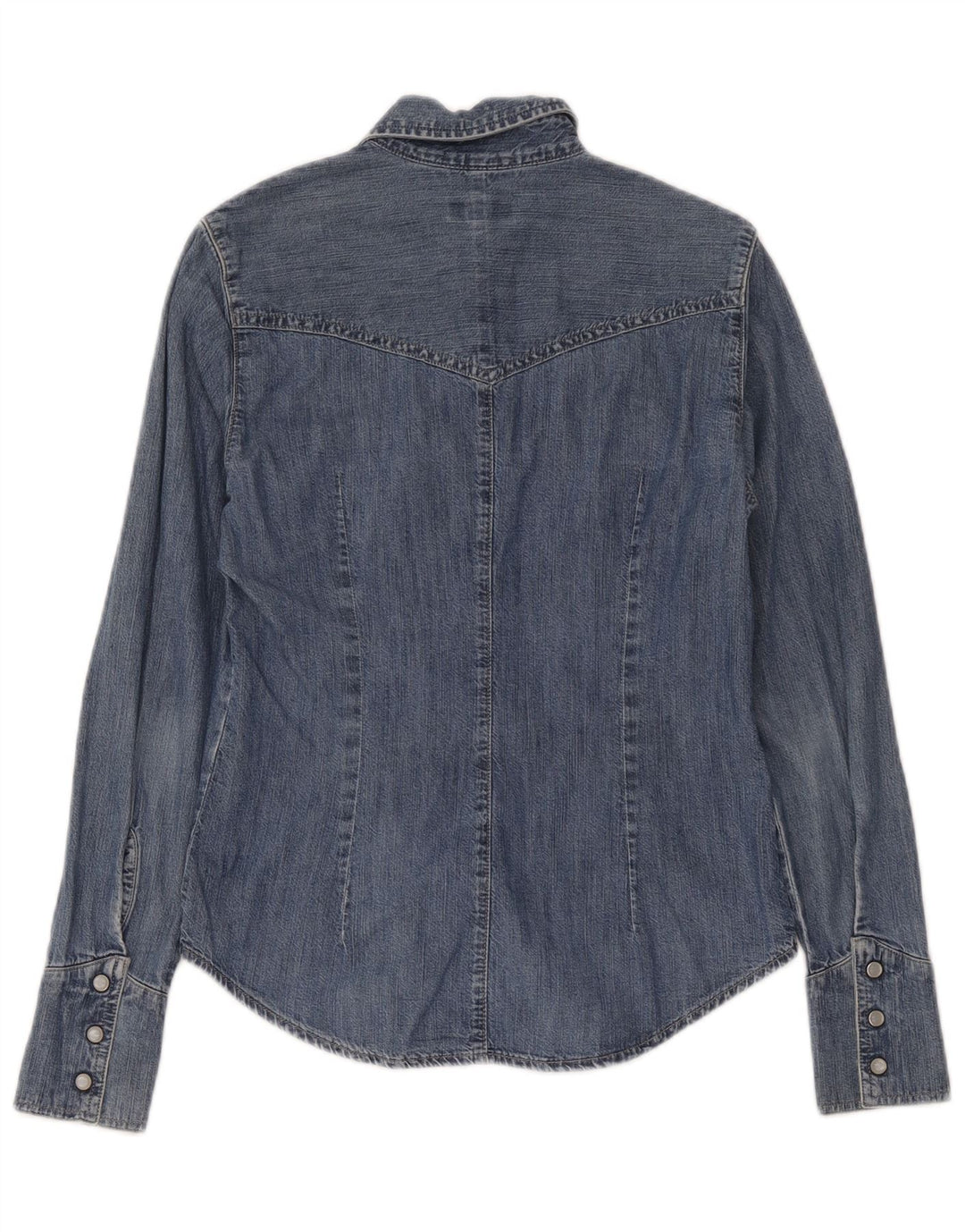 Camicia di jeans da donna Carrera UK 12 Cotone blu medio