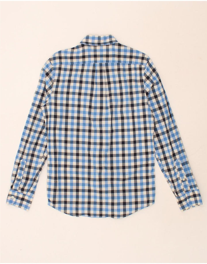 GAP Mens Slim Fit Shirt Small Blue Gingham Cotton Vintage Gap and Second-Hand Gap from Messina Hembry 