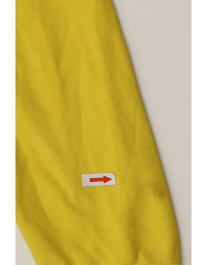 Felpa con cappuccio da uomo Champion in cotone giallo medio