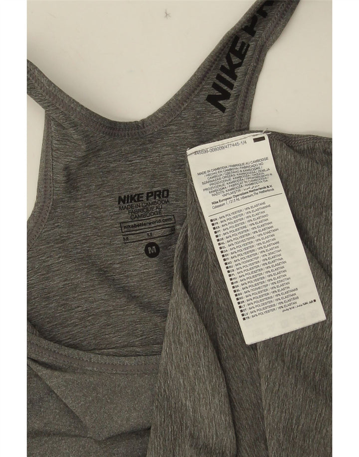 Canotta grafica da donna Nike UK 12 Poliestere grigio medio
