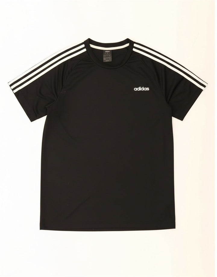 T-shirt Adidas Climalite da uomo, grande, in poliestere nero