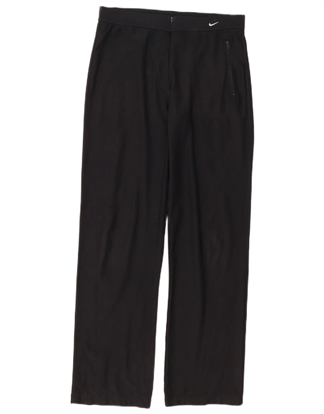 Pantaloni da tuta NIKE Dri Fit da donna US 8/10 Medium Nero Poliestere