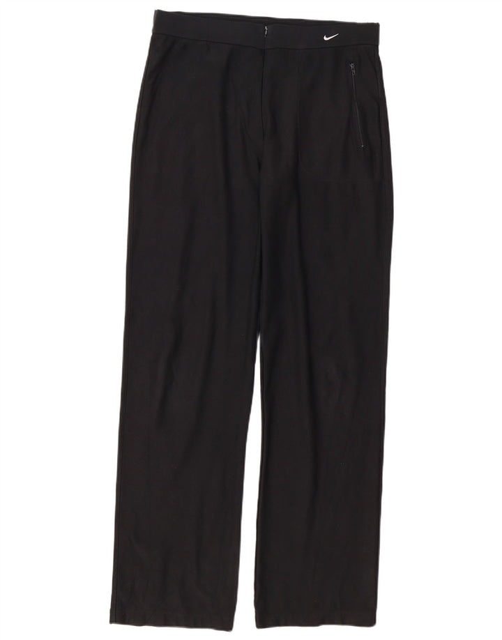 Pantaloni da tuta NIKE Dri Fit da donna US 8/10 Medium Nero Poliestere