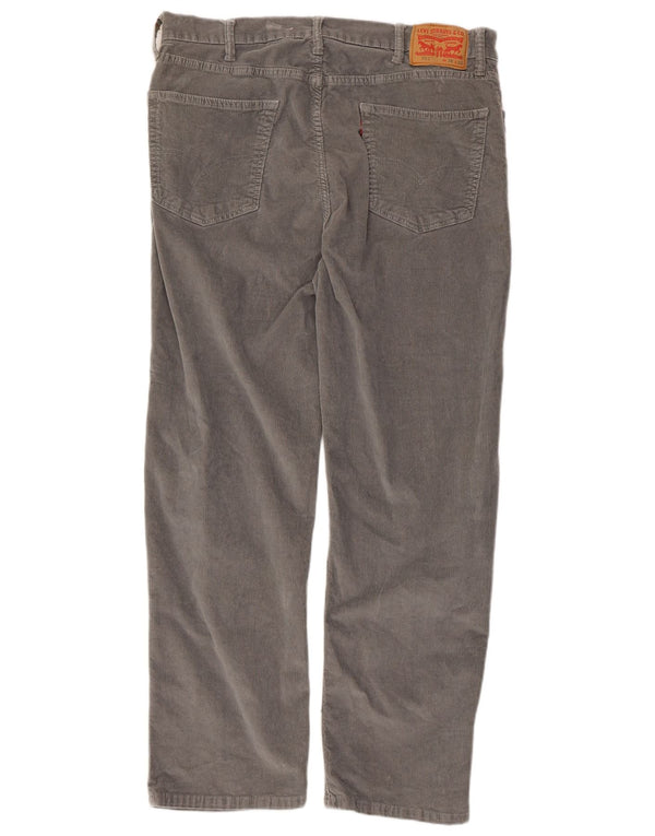 Levi's Uomo 751 Pantaloni dritti in velluto a coste W38 L30 Cotone grigio