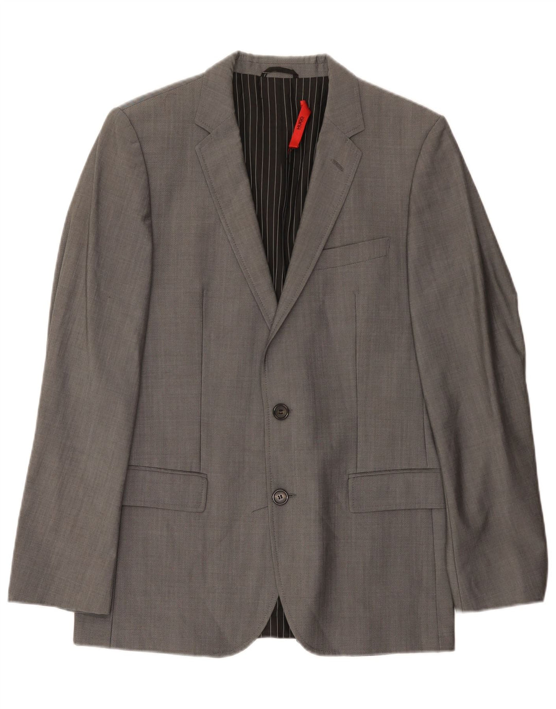 Giacca blazer a 2 bottoni da uomo Hugo Boss EU 48 lana grigio medio
