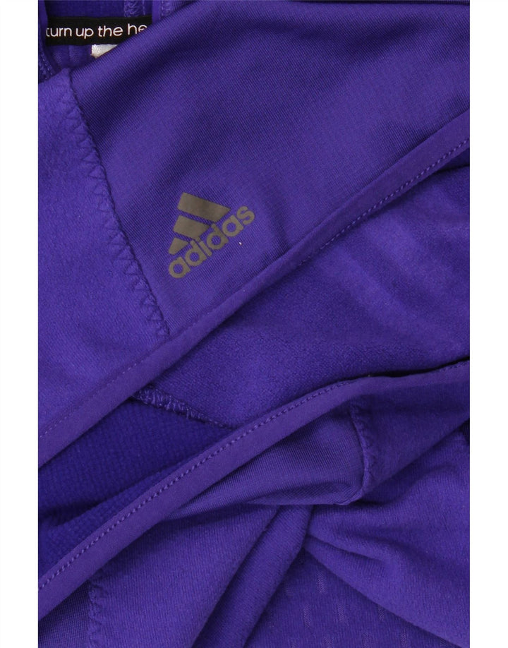 ADIDAS Womens Hoodie Jumper UK 14 Medium Purple Vintage Adidas and Second-Hand Adidas from Messina Hembry 