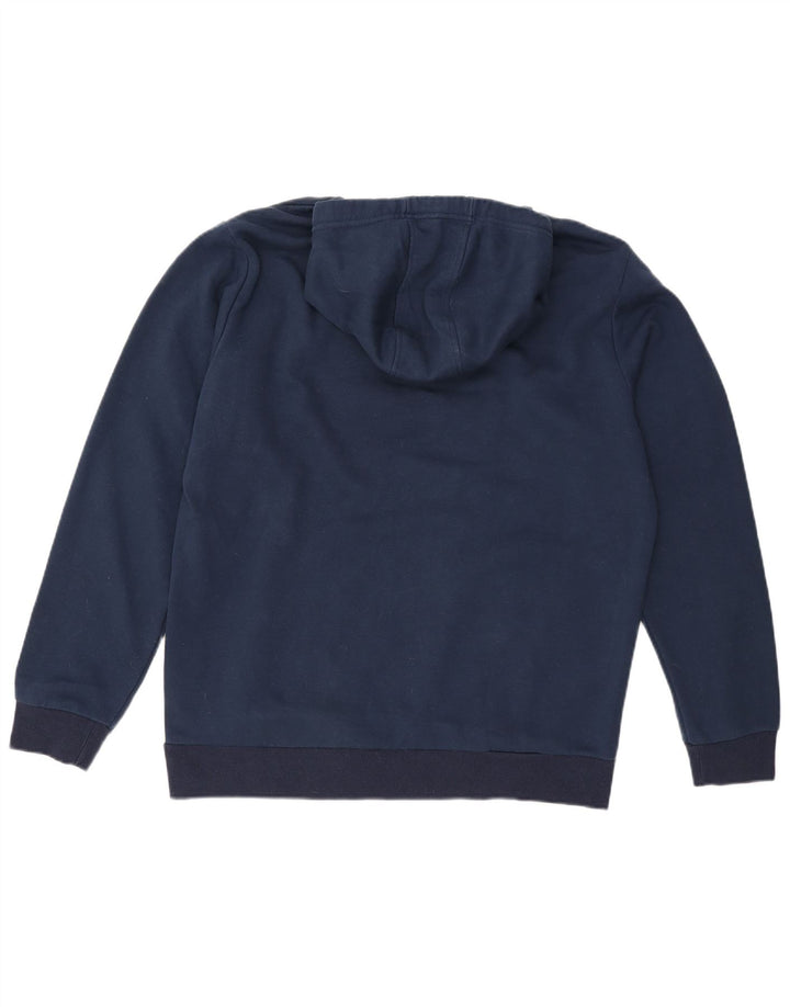 Felpa con cappuccio grafica da uomo Kappa XL in cotone blu navy