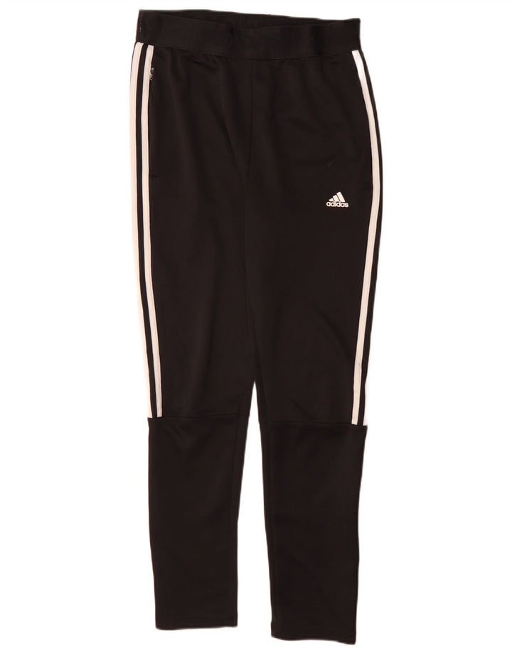 Pantaloni della tuta Adidas Climalite da ragazza 13-14 anni in poliestere nero