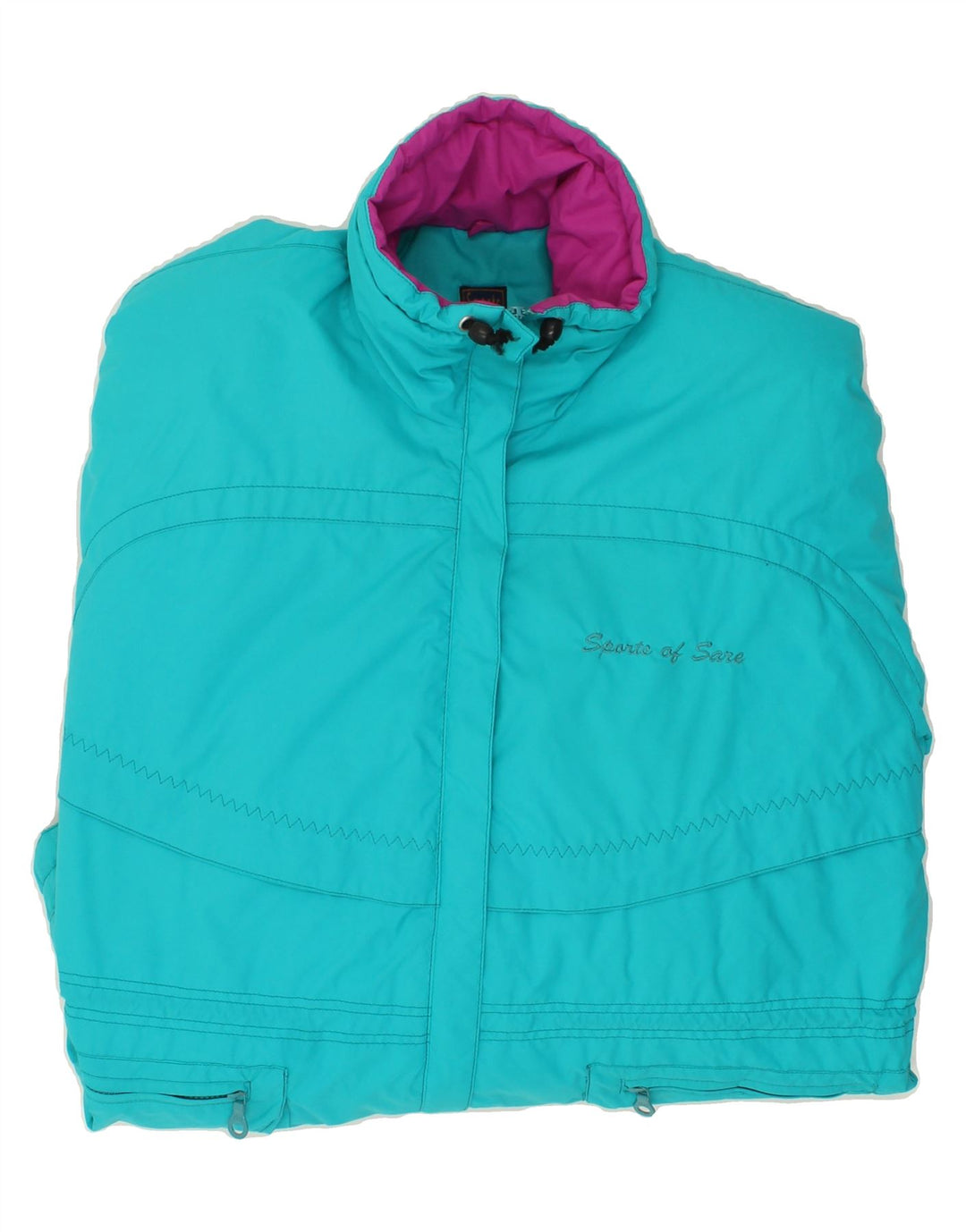 VINTAGE Womens Windbreaker Jacket UK 18 XL Blue Vintage Vintage and Second-Hand Vintage from Messina Hembry 