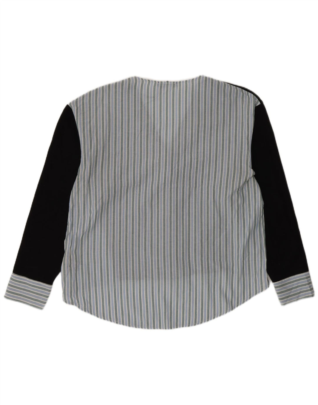 Camicia Zara da donna camicetta UK 14 cotone a righe nere medie