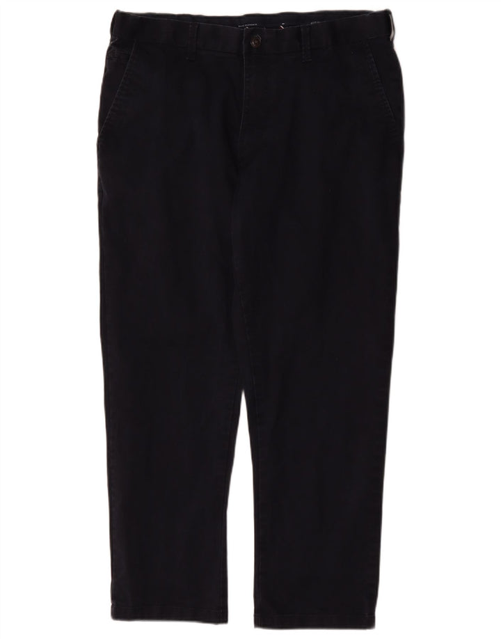 Pantaloni chino da uomo Marks & Spencer blu Harbour W38 L29 blu navy