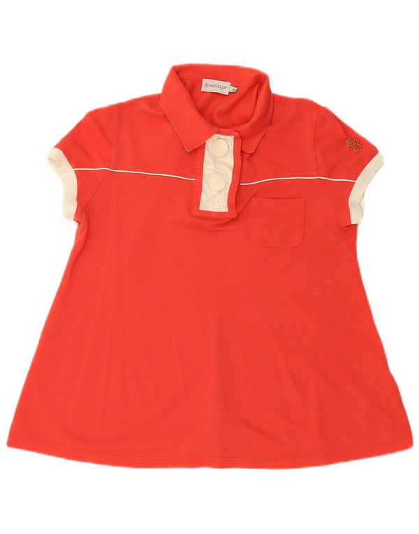 Polo MONCLER da donna UK 12 media rossa