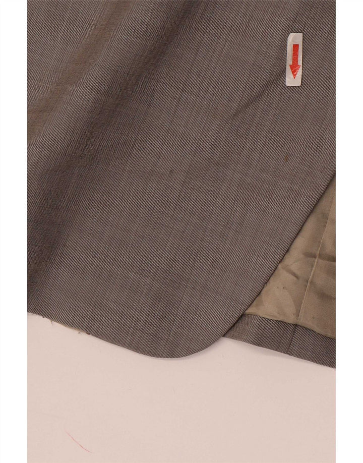 Giacca blazer a 2 bottoni Marks & Spencer da uomo UK 48 2XL lana grigia
