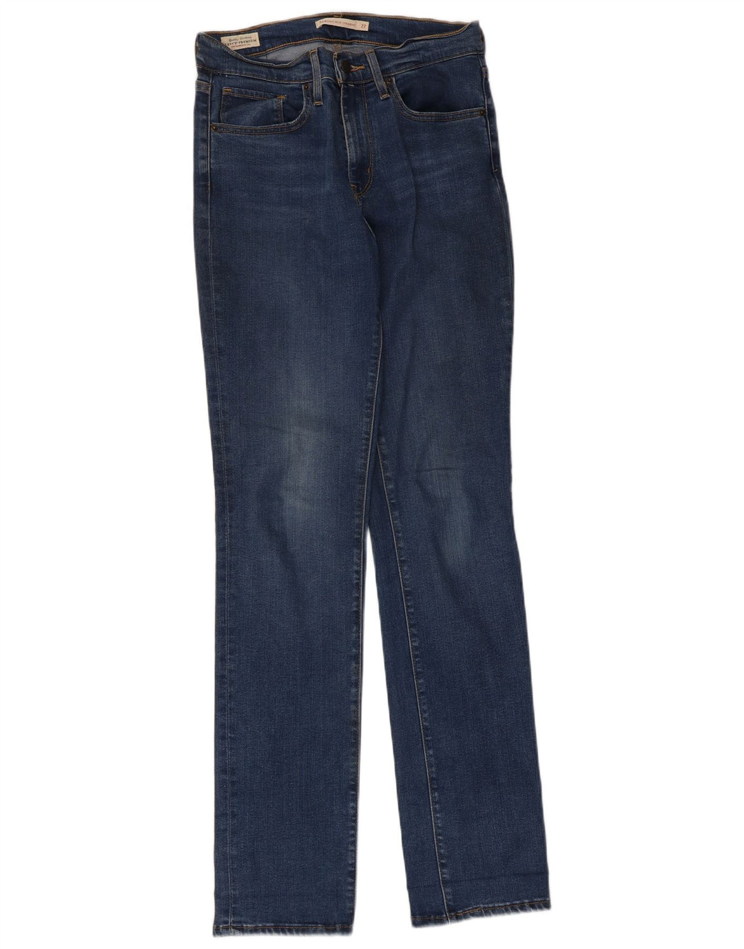 LEVI'S Jeans dritti a vita alta 724 da donna W27 L32 Lyocell blu