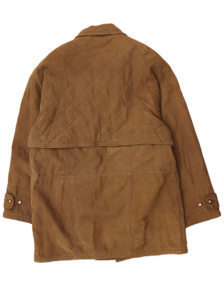 Cappotto in pelle da uomo Martin Eden IT 50 grande in pelle kaki