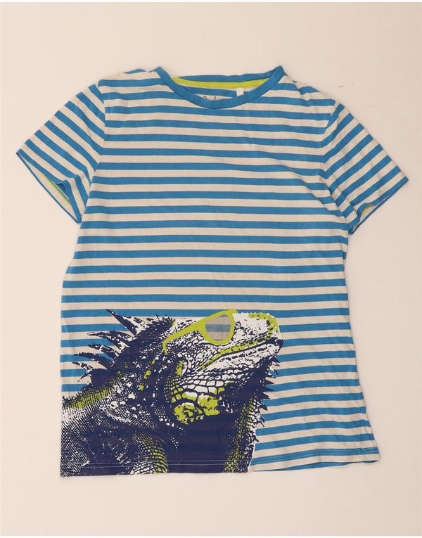 Maglietta grafica per ragazzi Boden Top 15-16 anni in cotone a righe blu