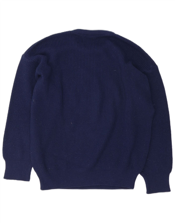 Maglione Maglione Girocollo Uomo Dolomiten IT 48 Medio Blu Navy