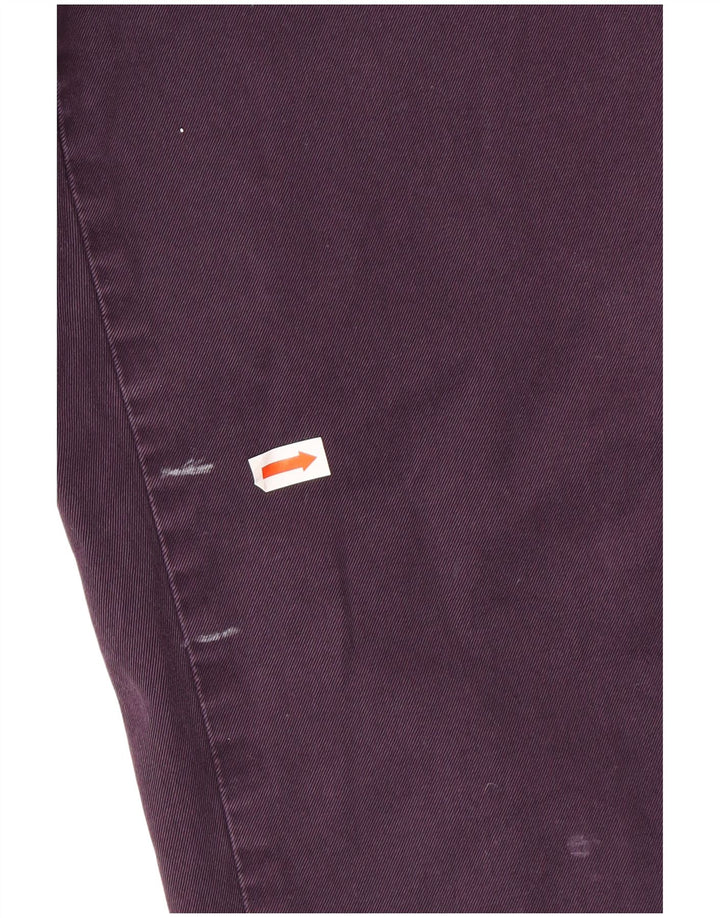 Pantaloni chino dritti HUGO BOSS da uomo vestibilità regolare W38 L30 viola