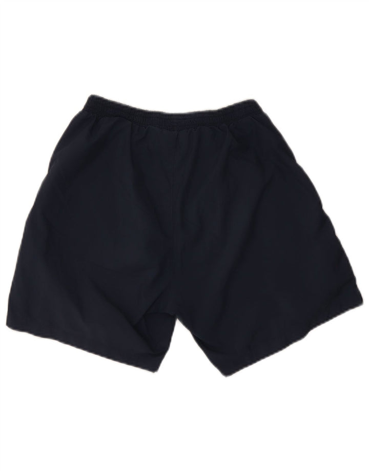 Pantaloncini sportivi grafici da uomo Hugo Boss piccoli in poliestere blu navy