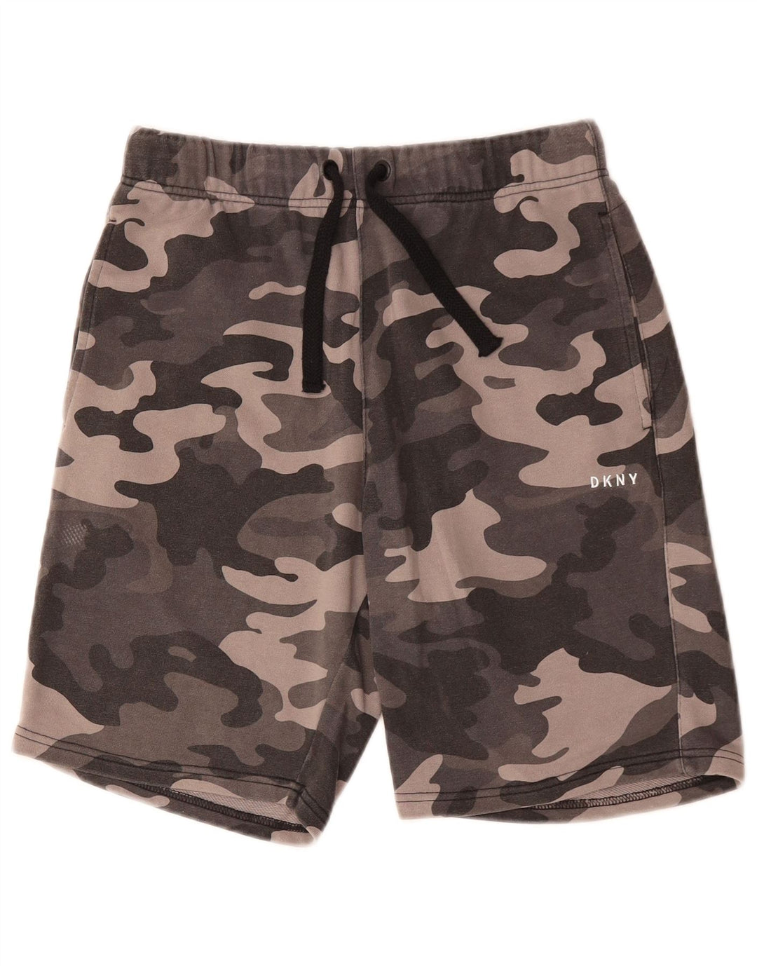 Pantaloncini sportivi da uomo DKNY piccoli mimetici grigi