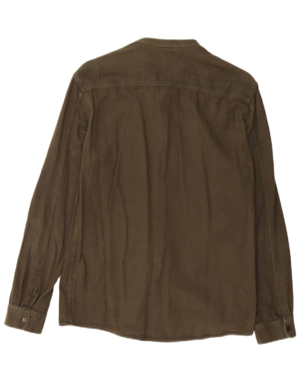 Camicia Cos da uomo piccola in cotone kaki