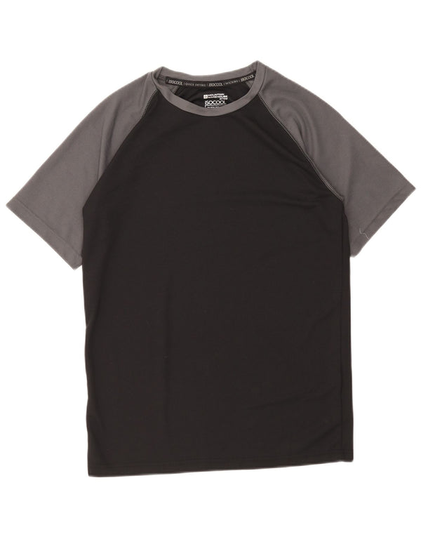 T-shirt da uomo Mountain Warehouse Top color block nero medio