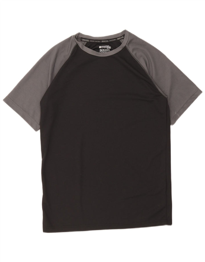 T-shirt da uomo Mountain Warehouse Top color block nero medio