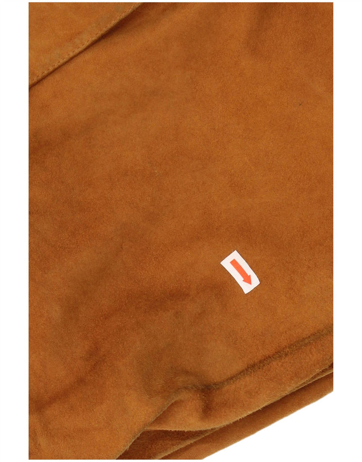 CONBIPEL Mens Suede Jacket IT 54 2XL Brown Leather