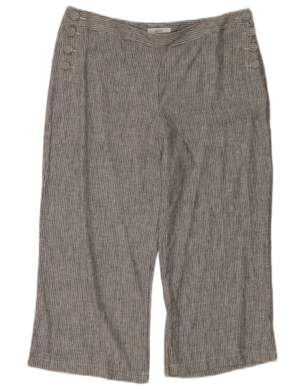 Pantaloni Capri da donna Marks & Spencer UK 16 Large W34 L20 Blu Navy