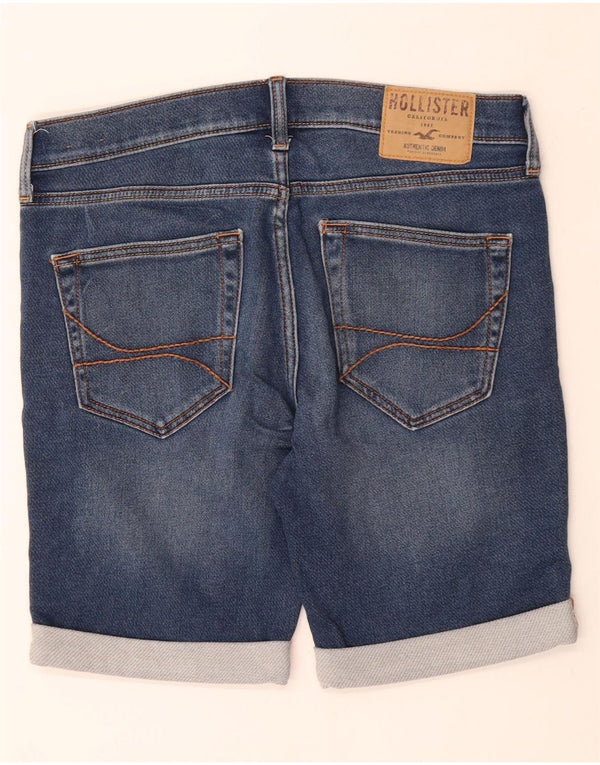 Pantaloncini di jeans da uomo HOLLISTER W28 cotone blu medio