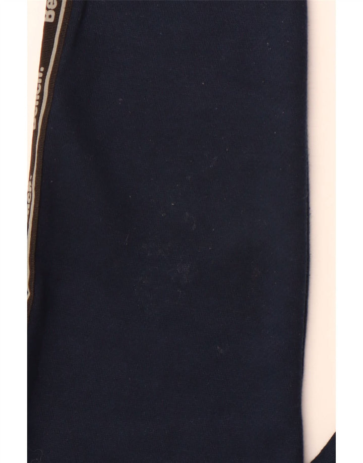 Maglione con cappuccio grafico da uomo BENCH EU 48 piccolo cotone blu navy