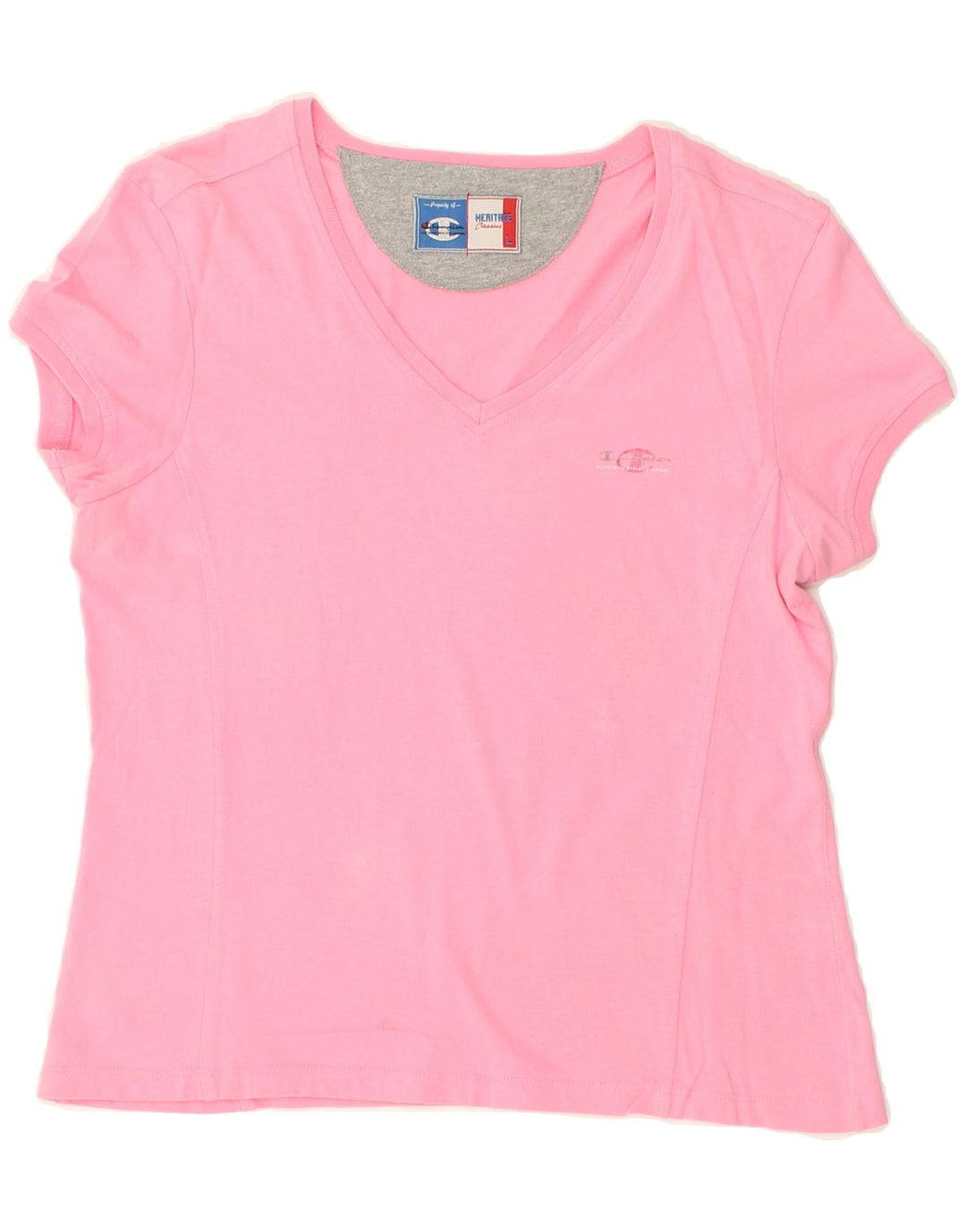 CHAMPION Womens Heritage Classics T-Shirt Top UK 14 Large Pink Vintage Champion and Second-Hand Champion from Messina Hembry 